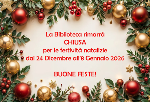 Chiusura Biblioteca Comunale "G.RODARI"