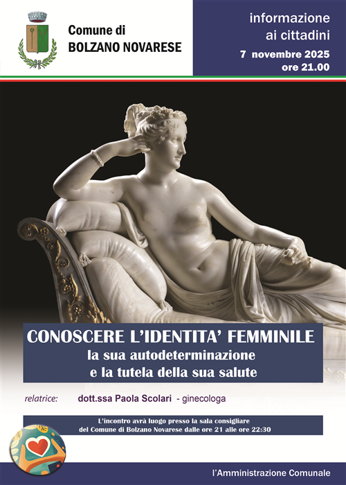 Venerdì 7 novembre 2025
Conoscere l'identità femminile
la sua autodeterminazione
e la tutela della sua salute
