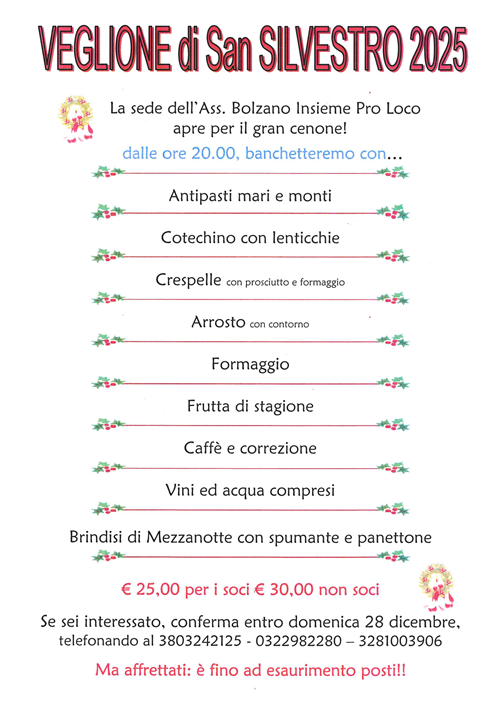 Veglione di San Silvestro 2025